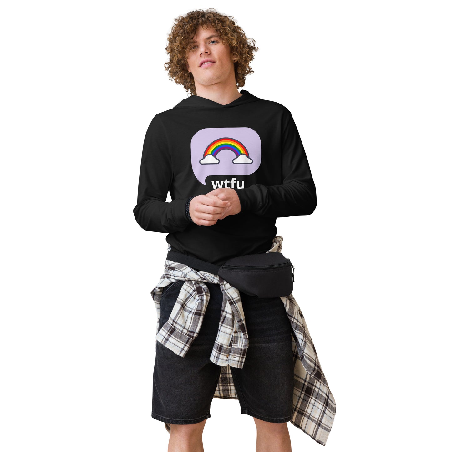 Hooded long-sleeve tee
