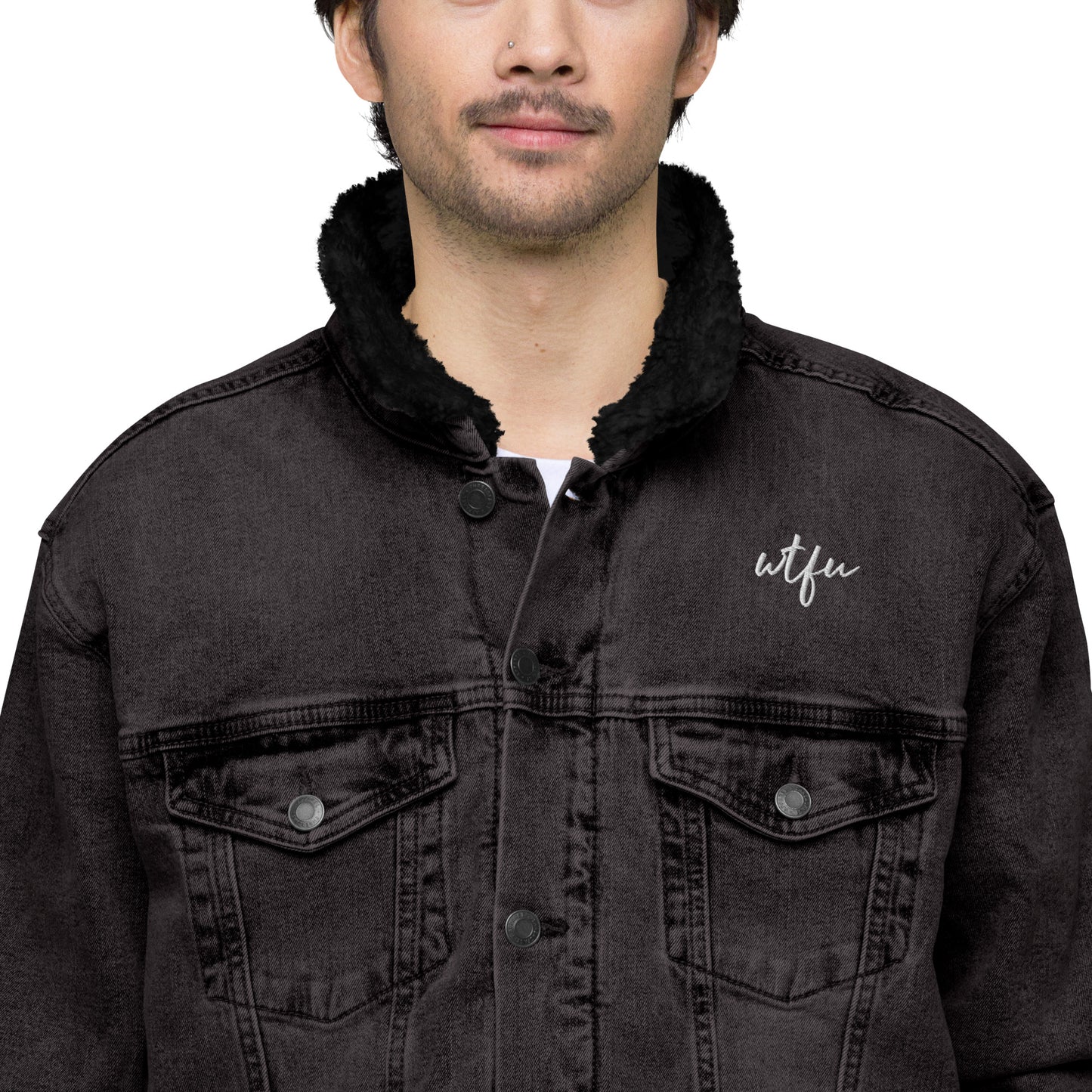 Unisex denim sherpa jacket