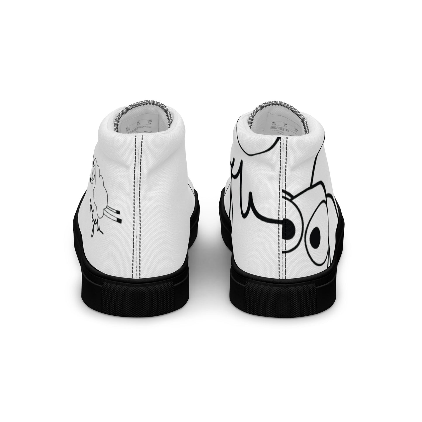 Men’s high top canvas shoes
