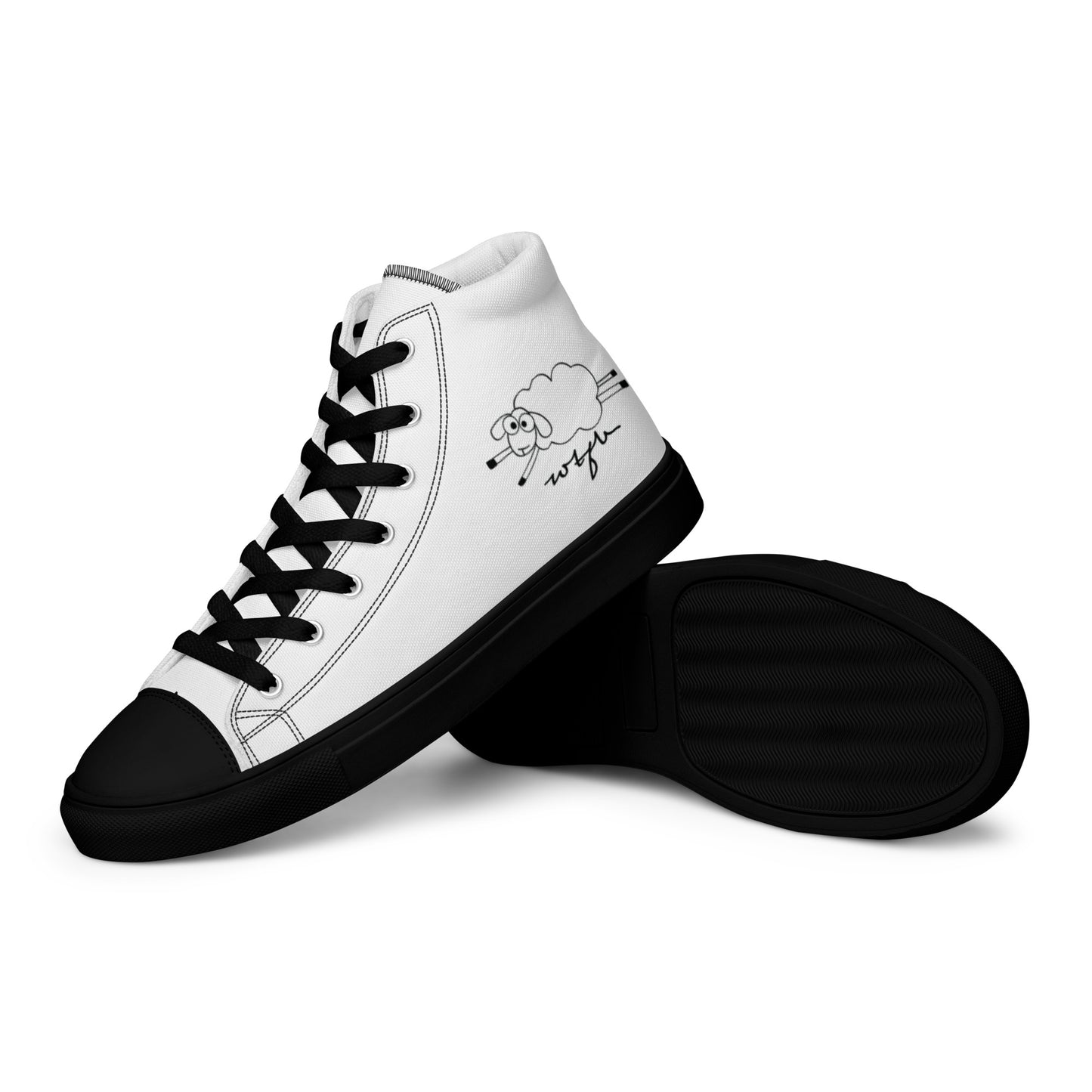 Men’s high top canvas shoes