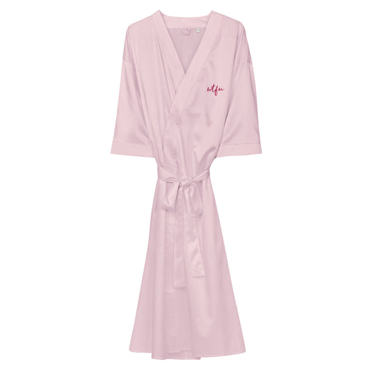 Satin robe